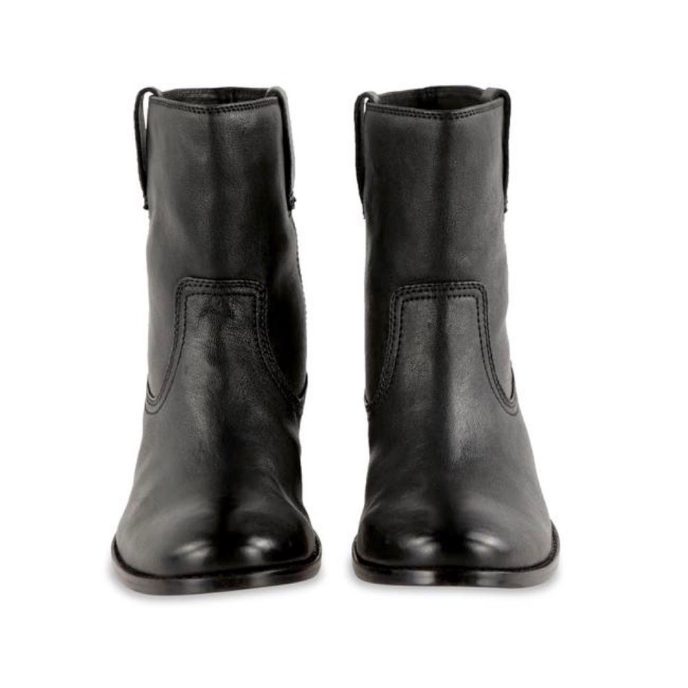 Frye Anna Leather Shortie Black Cute Casual Boot - Picture 12 of 16